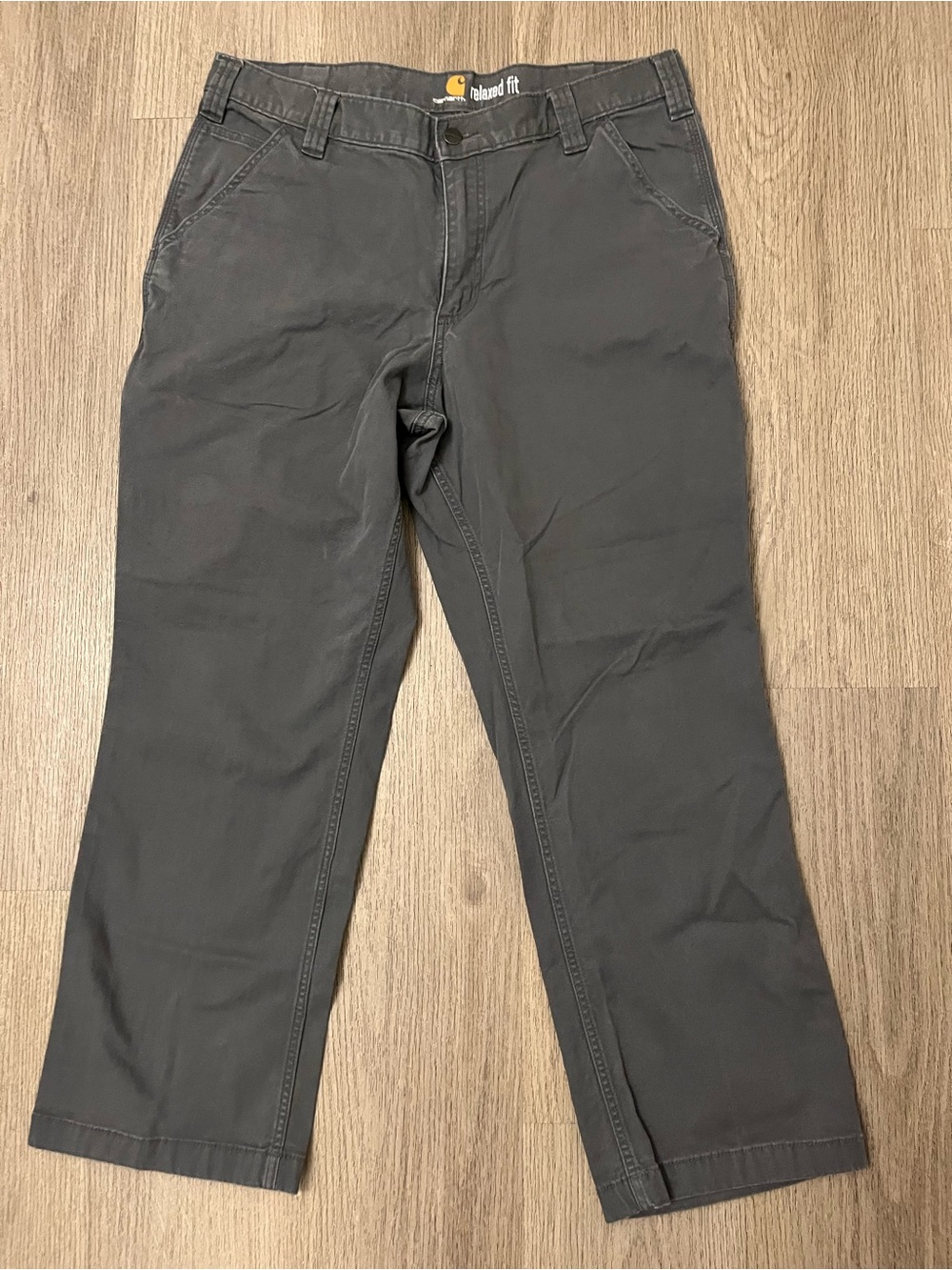 Carhartt Men’s Straight Leg Grey Work Pants 36x32